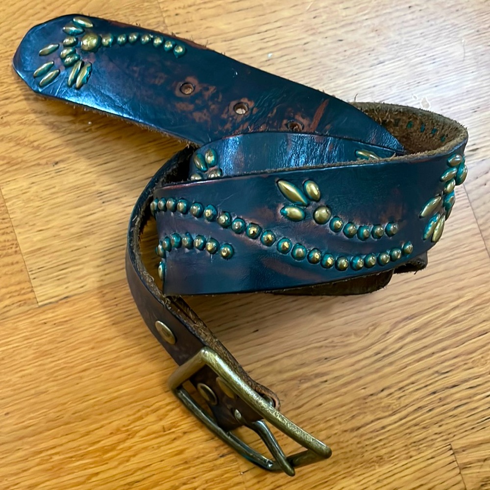 Sunset Catalog Studded Leather Belt